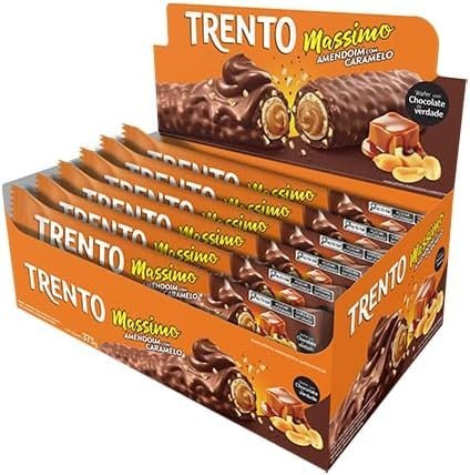 PEC WAFER TRENTO MASSIMO AMENDOIM COM CARAMELO 8DISPX15UNX25G