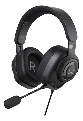 Headset Gamer Warrior Huginn Mic P3 3,5mm Ps5 Xbox Pc 50mm Cor Preto