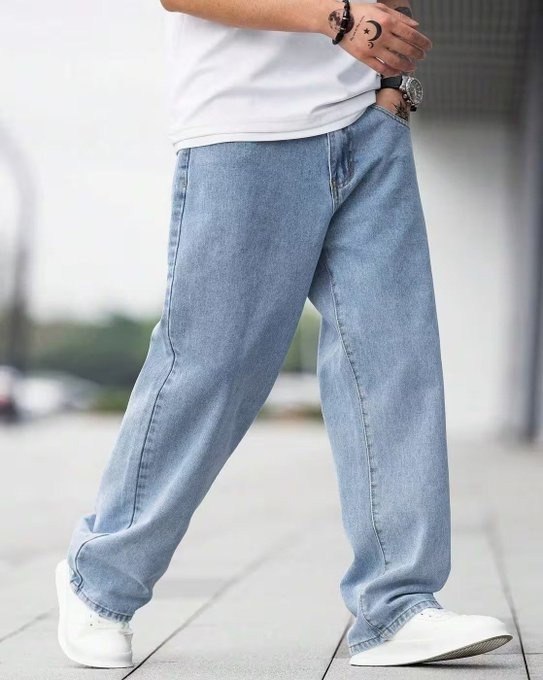 Calça Jeans Balão Masculina Baggy Bag Reta Larga Streetwear + Frete Grátis