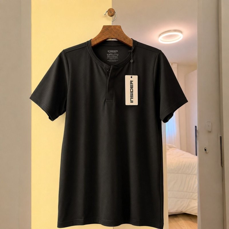 Camiseta Insider Henley Core (4 cores)
