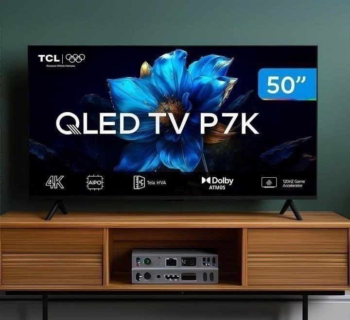 Smart TV QLED TCL 50" 4K P7K