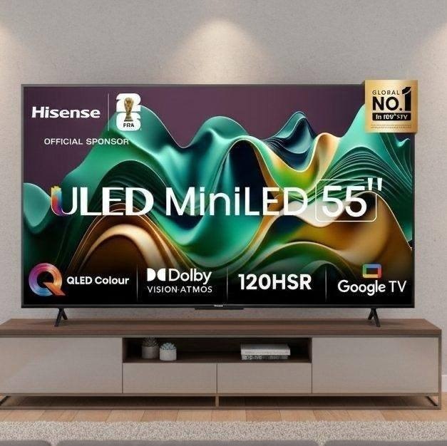 Hisense Smart TV 4K 55" Polegadas 55U6N Mini LED