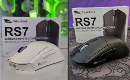 Mouse Gamer Sem Fio SMAILWOLF RS7, Sensor PAW3311