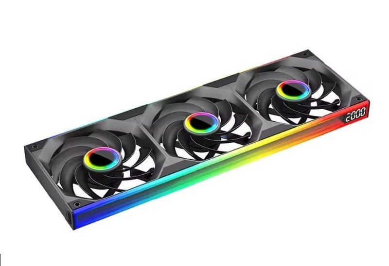 Kit Fans Jungle Leopard 360mm ARGB PWM com Efeito de Espelho Infinito, Starlink 360
