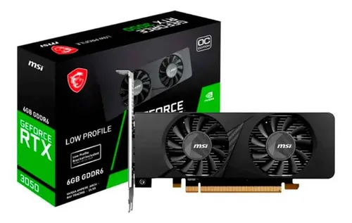 Placa de Vídeo MSI NVIDIA RTX 3050 Low Profile, 6GB