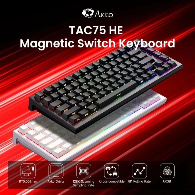 Teclado Magnético Akko Tac75 He