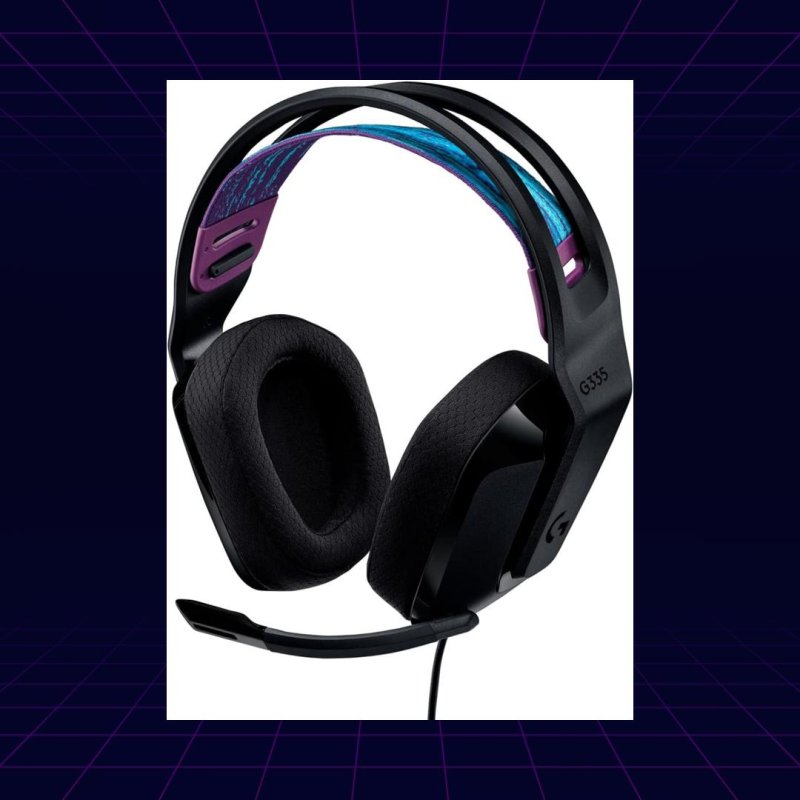 Headset Gamer Logitech G335 com Almofadas com Espuma de Memória