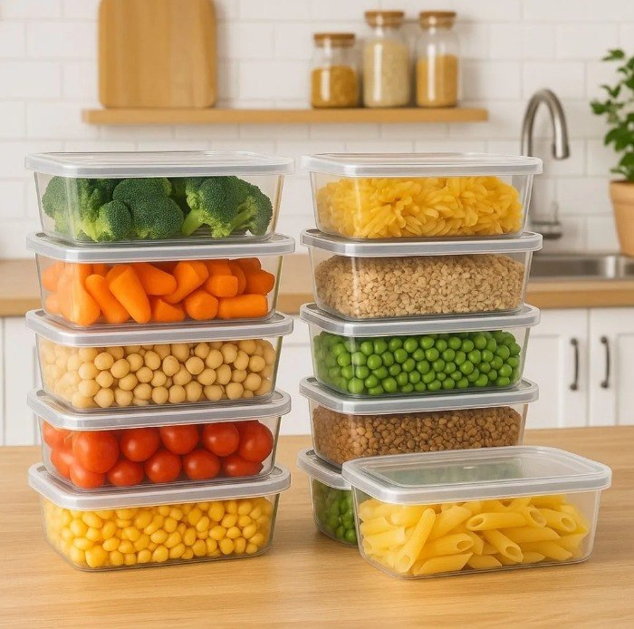 Kit 10 Potes 500ml BPA Free Freezer Microondas Reutilizável + Frete Grátis