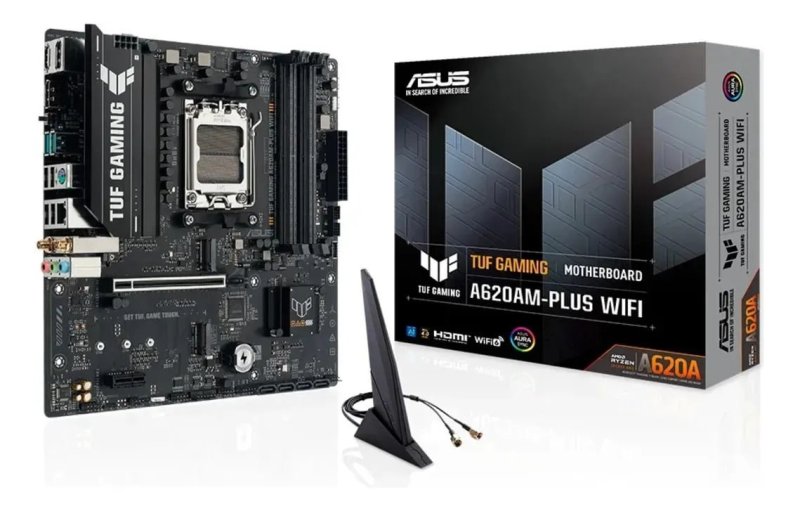 Placa-mãe Asus Tuf Gaming A620am-plus Wifi Am5 Ddr5 M-atx