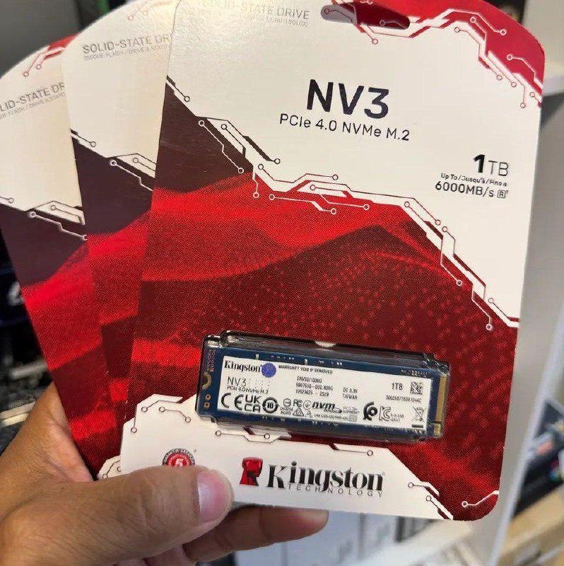 Ssd Kingston Nv3 1tb Nvme 4.0 Azul Escuro 2280 6000mb/s SNV3S/1000G + Frete Grátis