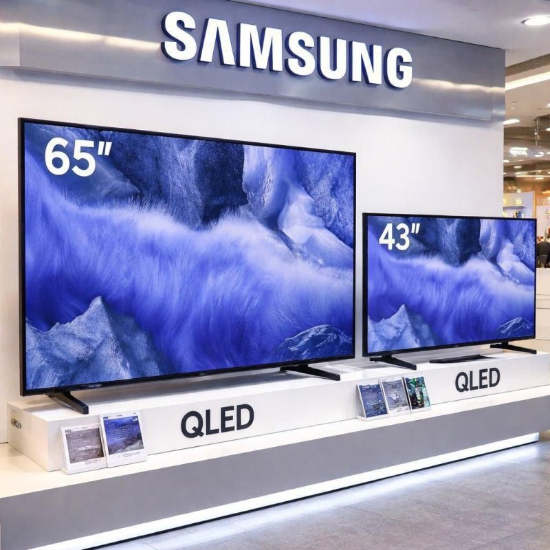 Samsung Combo Vision AI TV 65" QLED + Samsung Smart TV 43" Crystal UHD 4K