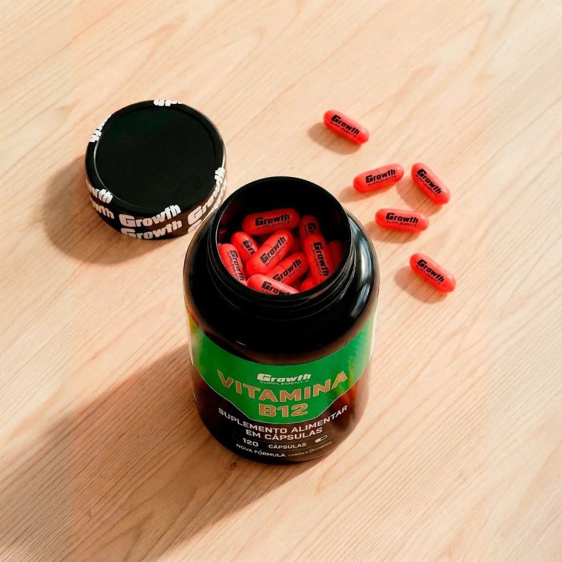 120 Cápsulas Vitamina B12 Growth Supplements