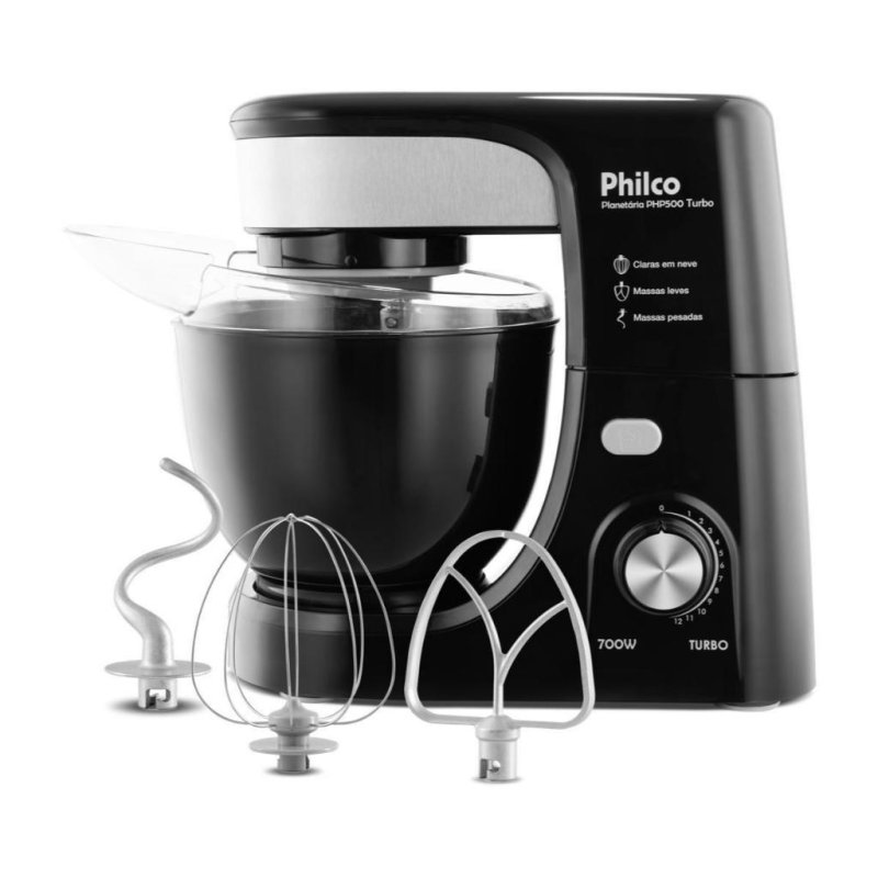 Batedeira Philco Planetária, PHP500, Turbo - 127V ou 220V