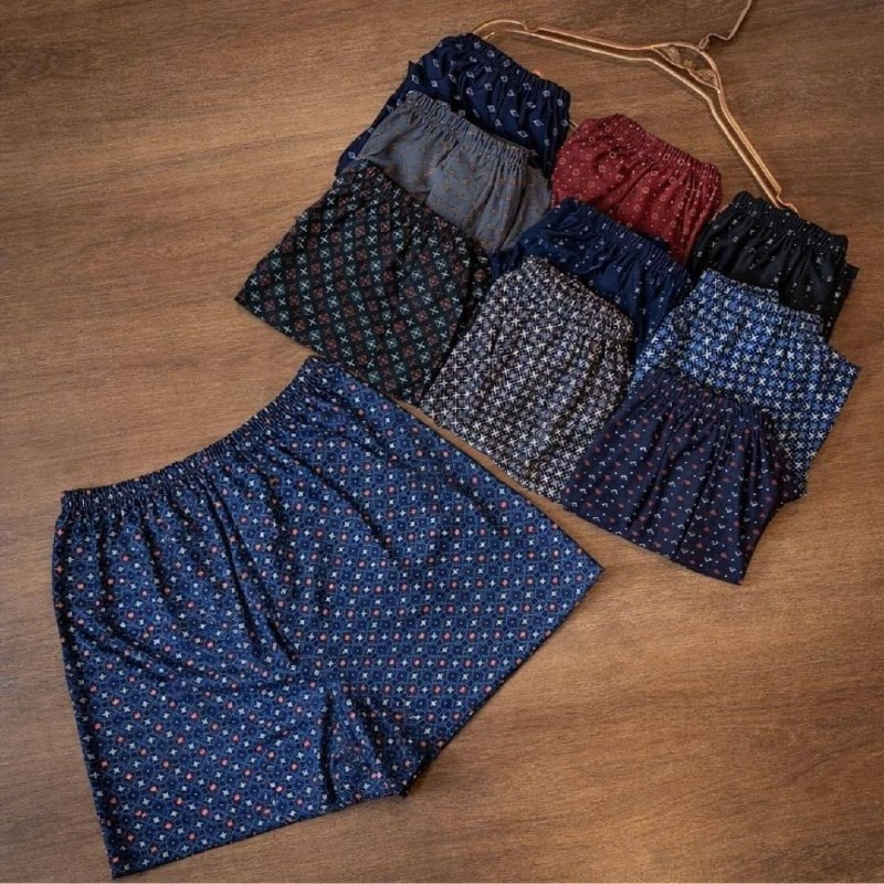 Kit 3 Samba Canção De Liganete Cueca Short Malha Fria Pijama + Frate Grátis