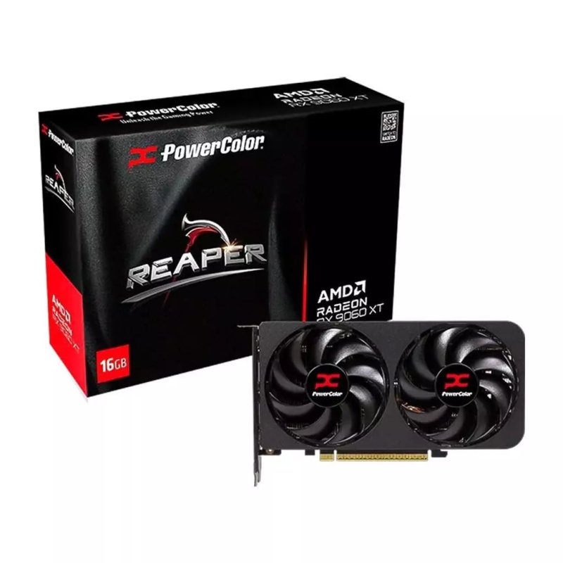 Placa de Vídeo Gpu Powercolor Amd Radeon Rx 9060xt 16gb