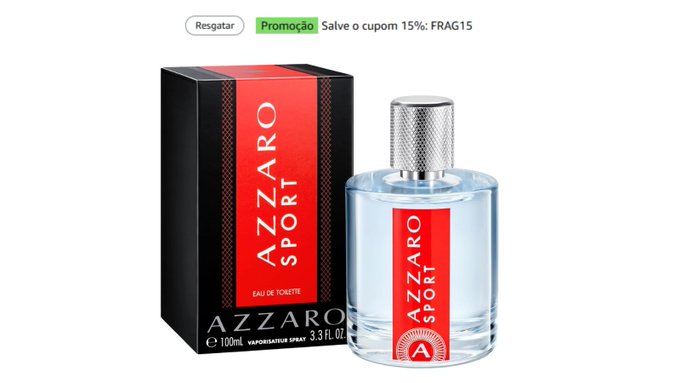 Azzaro Sport, Perfume Masculino, Fragrância Fougère Fresca, 100ml