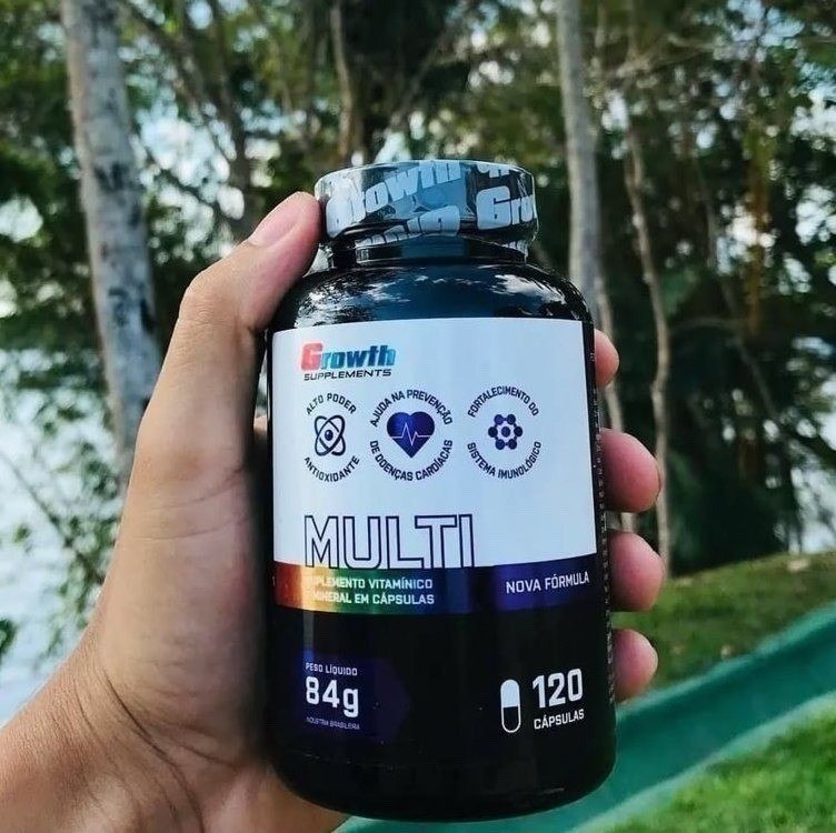 Multivitamínico Growth Supplements 120 Cápsulas