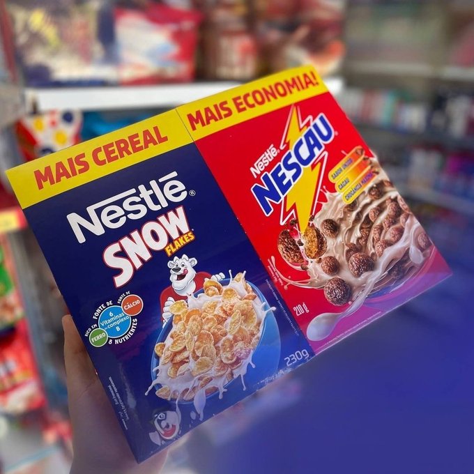 Kit Cereal Matinal Chocolate Nescau 210g + Snow Flakes 230g Mais Economia