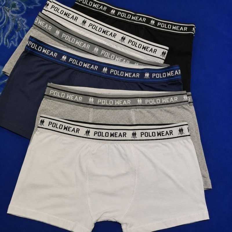 Kit com 4 Cuecas Algodão Polo Wear