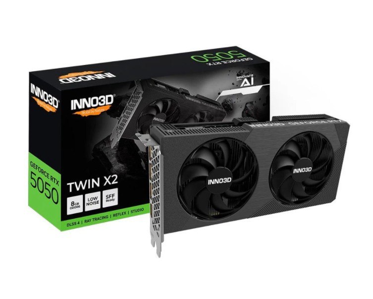 RTX 5050 INNO3D TWIN 2X de 8GB