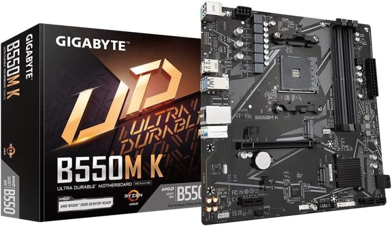 Placa Mãe Gigabyte B550M, AM4 4XDDR4