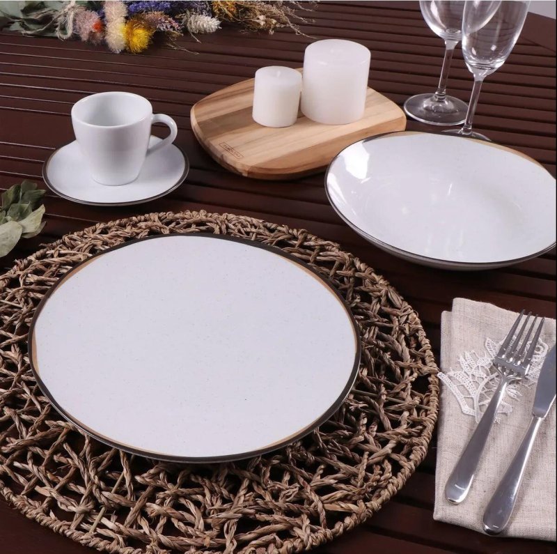 Aparelho de Jantar Canyon em Porcelana Decorada 20 Peças Tramontina