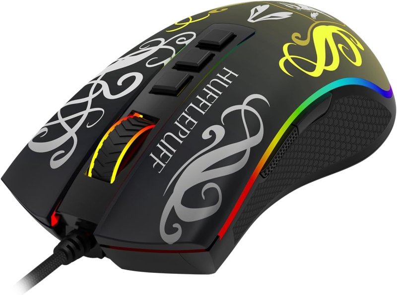 Mouse Gamer Redragon Cobra RGB Harry Potter Lufa-Lufa 12400 DPI