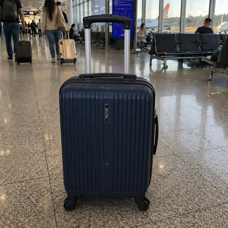 Mala de Viagem Rígida De Bordo 10kg Rodas 360° Medidas Anac
