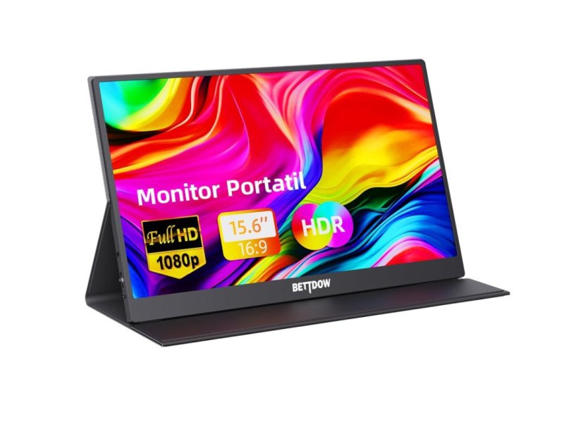 Bettdow Monitor Portatil 15,6" IPS FHD 1080P