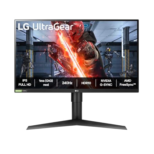 Monitor LG UltraGear 27GN750-27" IPS Full HD, 240Hz, 1ms (GtG), NVIDIA G-Sync, HDMI, USB 3.0 e Ajustes de Inclinação