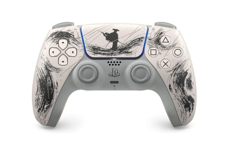 Controle sem fio PlayStation DualSense, Edição Limitada Black: Ghost of Yōtei