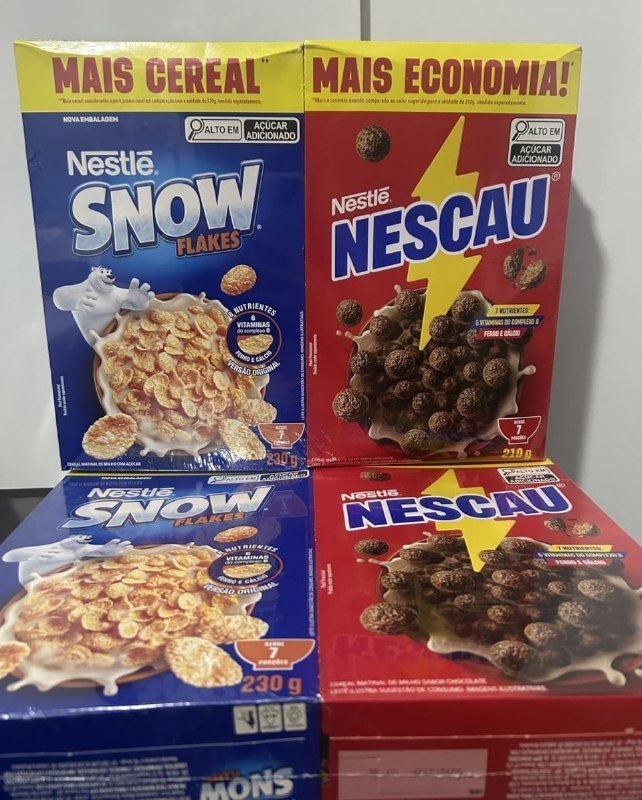 Kit Cereal Matinal Chocolate Nescau 210g + Snow Flakes 230g