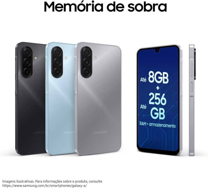 Samsung Galaxy A17 - 256GB 8GB RAM - Câmera 50MP Tela 6.7" - Cinza
