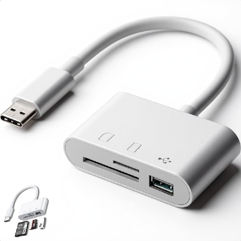 Adaptador De Memória Leitor De Cartão Micro SD SD TF USB Tipo C OTG USB 3.0