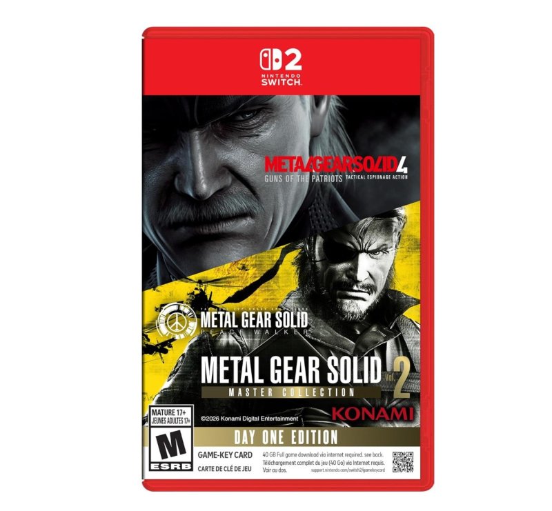 Jogo Metal Gear Solid: Master Collection: Vol. 2, Mídia Física, Switch