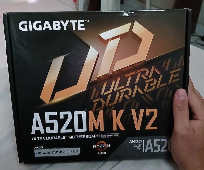 Placa Mãe A520M K V2 AMD AM4 MATX DDR4 Gigabyte