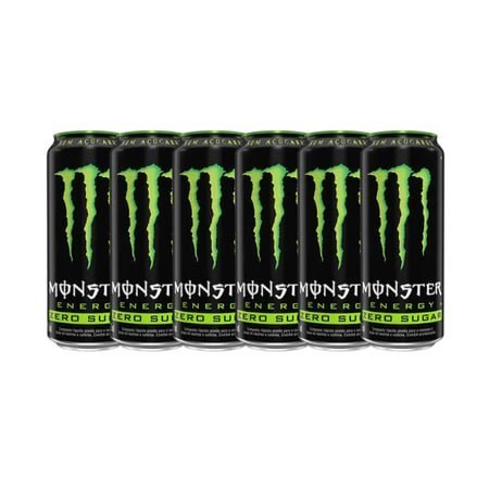 Energético Zero Açúcar Monster 473ml - 6 Unid.