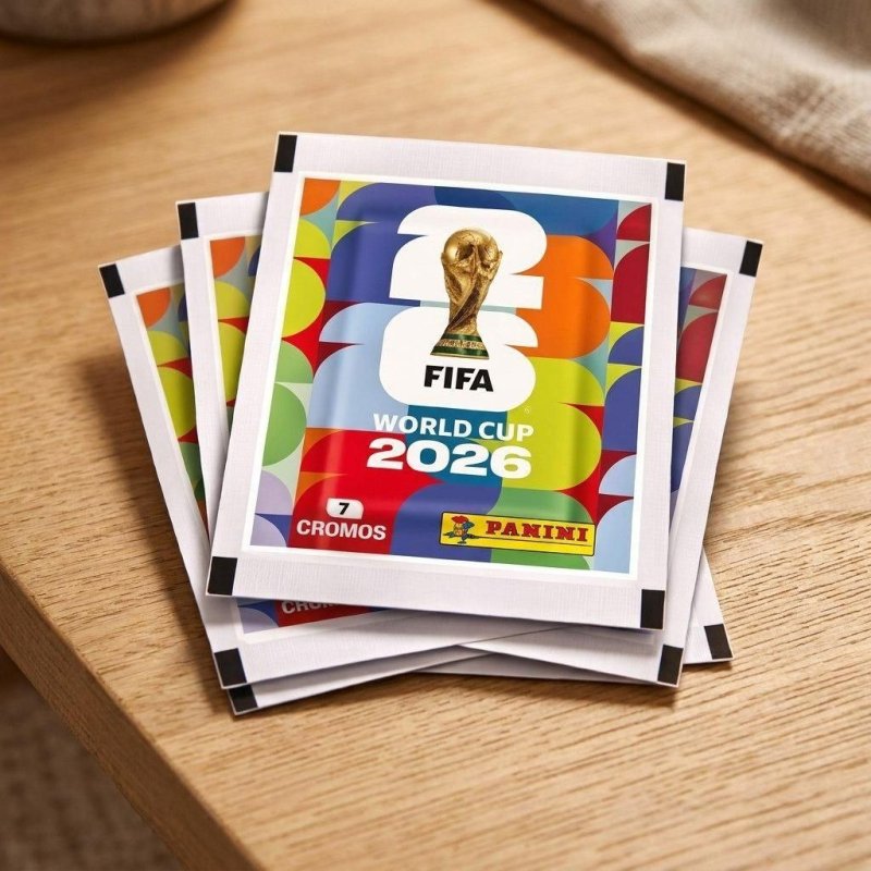 Kit com 100 Envelopes (700 Figurinhas) Panini Copa do Mundo 2026