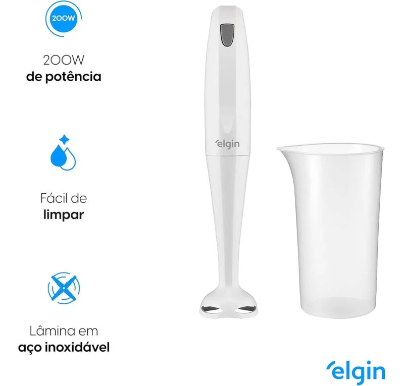 Mixer De Mão 200w Compacto Leve E Ergonômico MIX1001 Elgin