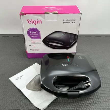 Sanduicheira Grill Antiaderente 800w Break Time Elgin