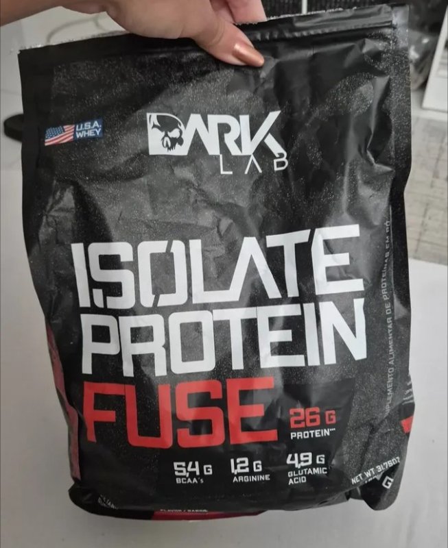Whey Isolate Protein Fuse 900g Dark Lab Sabor Chocolate