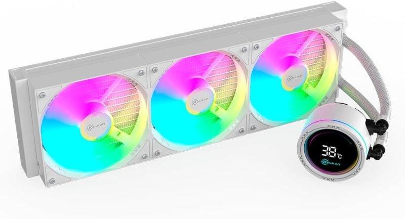 Water Cooler Gamer Kalkan Alpha 360 ARGB com display Branco