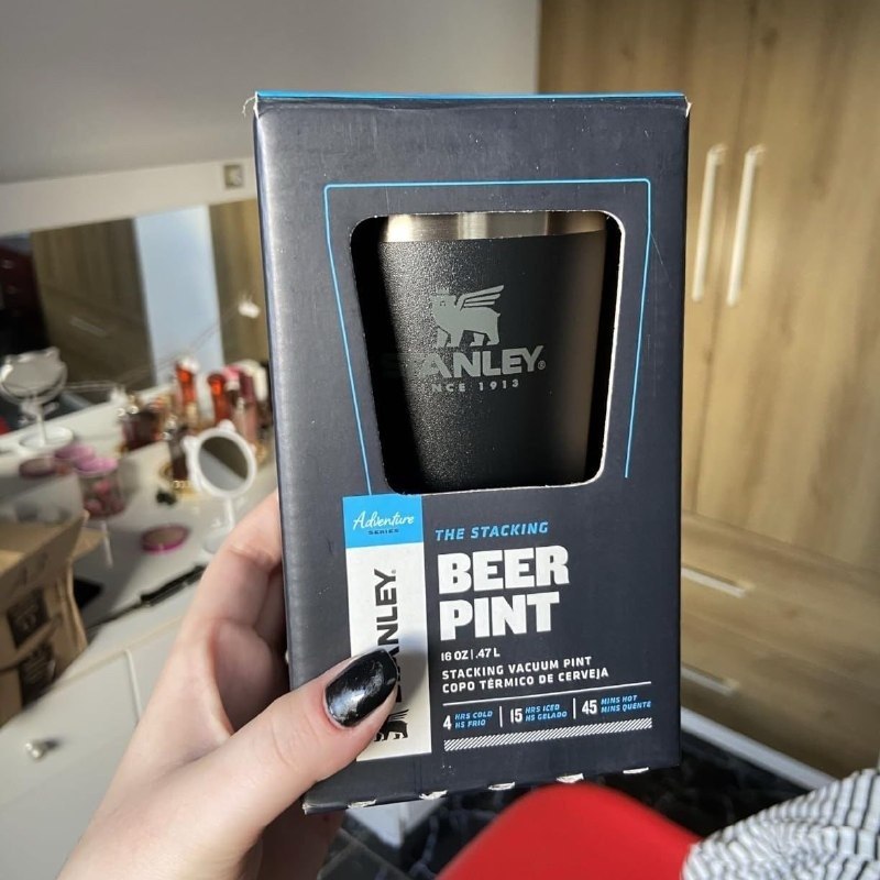 Copo Térmico Cerveja Original Stanley Preto 473ml + Frete Grátis