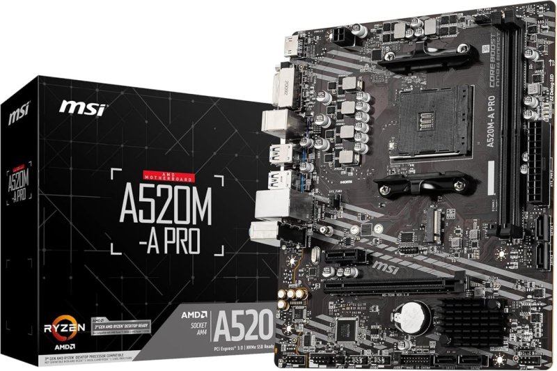 Placa Mãe MSI A520M-A PRO