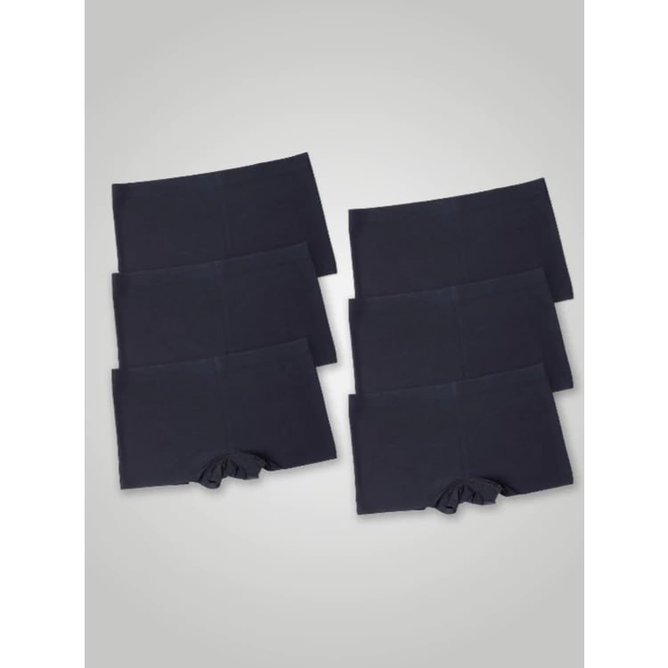 Kit com 6 Calcinhas Boxer Boyshort Sem Costura Segunda Pele