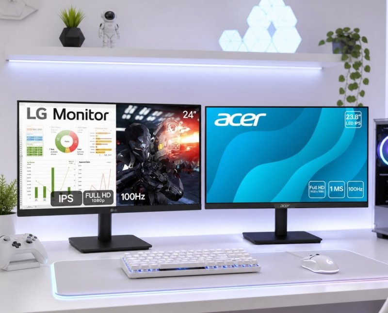 Monitores 24" FHD IPS 100Hz em Oferta