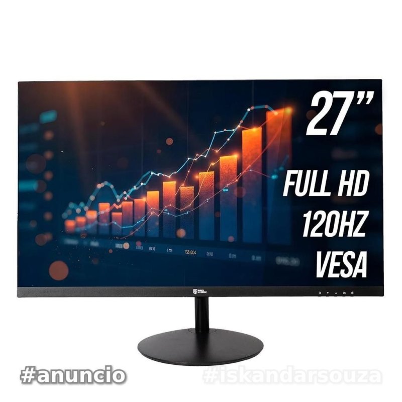 Monitor Safe Gamer ProWork 27'' FHD 120Hz HDMI, VGA, Preto - MO027