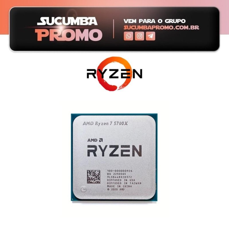 Processador AMD Ryzen 7 5700x