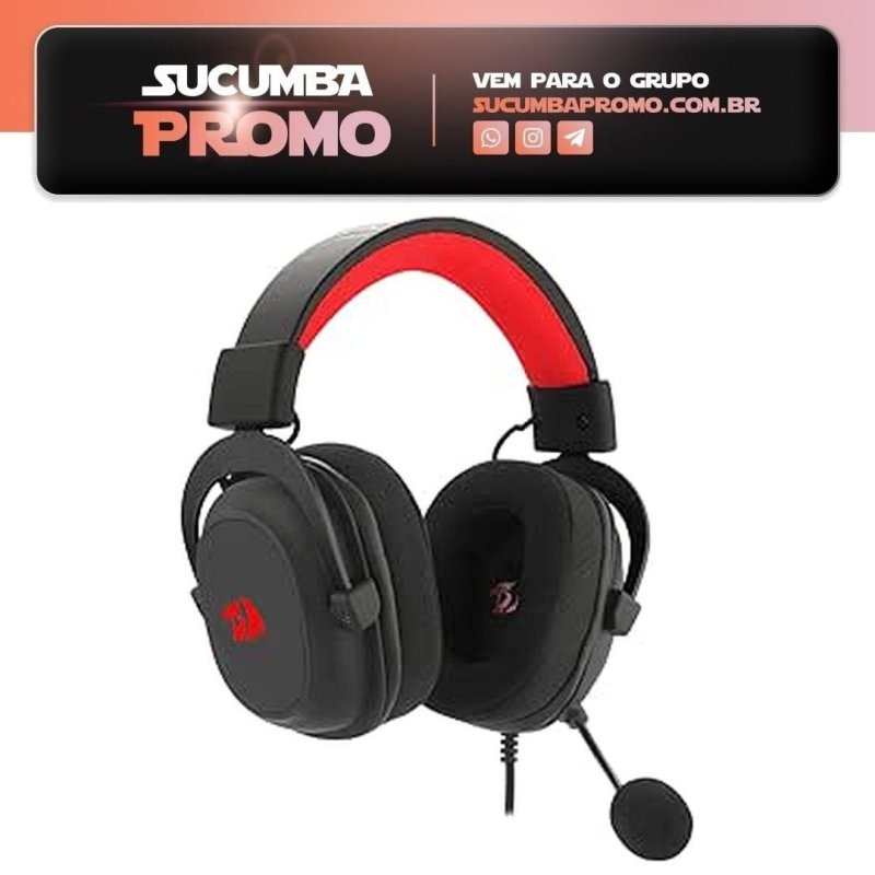 Headset Gamer Redragon Hero Preto H530