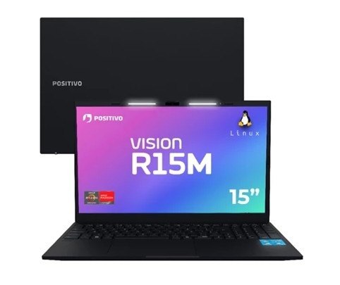 Notebook Vision R15M com Ryzen 7-5825U e 24GB de RAM